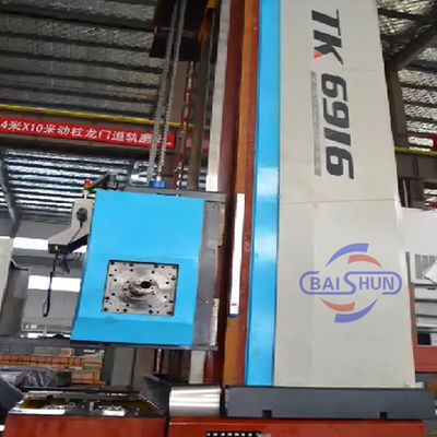 High Precision High Rigid Metal CNC Boring And Milling Machine Horizontal  White And Blue