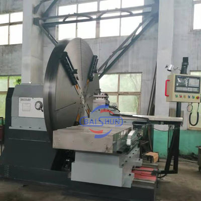 Automotive Wheel Facing Lathe Economic Metal Turning Floor Type Face Lathe