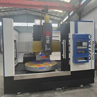 Cnc Lathe Machine Price Single Column Automatic Vertical Turning Center With Protection Cover