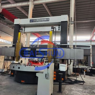 CNC Vertical Lathe Machine For Metal Processing With PLC Control And Touch Screen Display