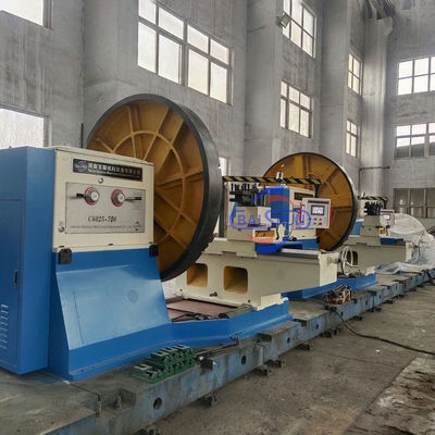Professional Horizontal Floor Type Flange Turning Lathe For Tyre Mold Free Installation