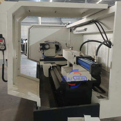 Double Chuck Horizontal Fanuc CNC Pipe Threading Lathe Machine For Metal