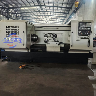 Precision QK1322 Automatic Horizontal Flat Bed CNC Pipe Thread Lathe Machine For Sale