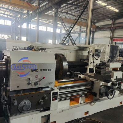 Peru Market Automatic CNC Machine Large Bore Electric Chuck Pipe Threading Machine