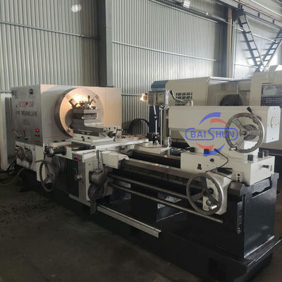 High Precision Double Chuck Long Pipe QK1319 Big Bore CNC Pipe Threading Lathe Machine