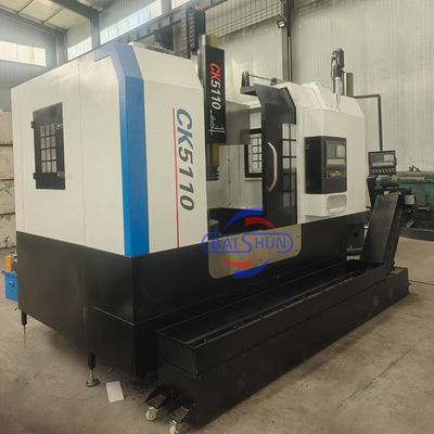 Single Column Metal Cutting Vertical CNC Lathe Machine With Cover