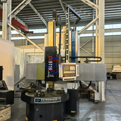CK5116 Vertical Lathe Machine 1600mm Turning Diameter 3.2T Capacity