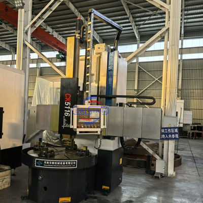 CK5116A 2 Axis Vertical CNC Lathe Machine 1600mm Turning Diameter